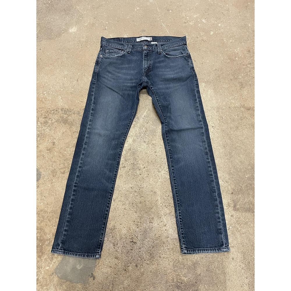 Levis 511 Jeans Mens 36x32 Blue Denim‎ Skinny Fit Zip Fly 5-Pocket Red Tab